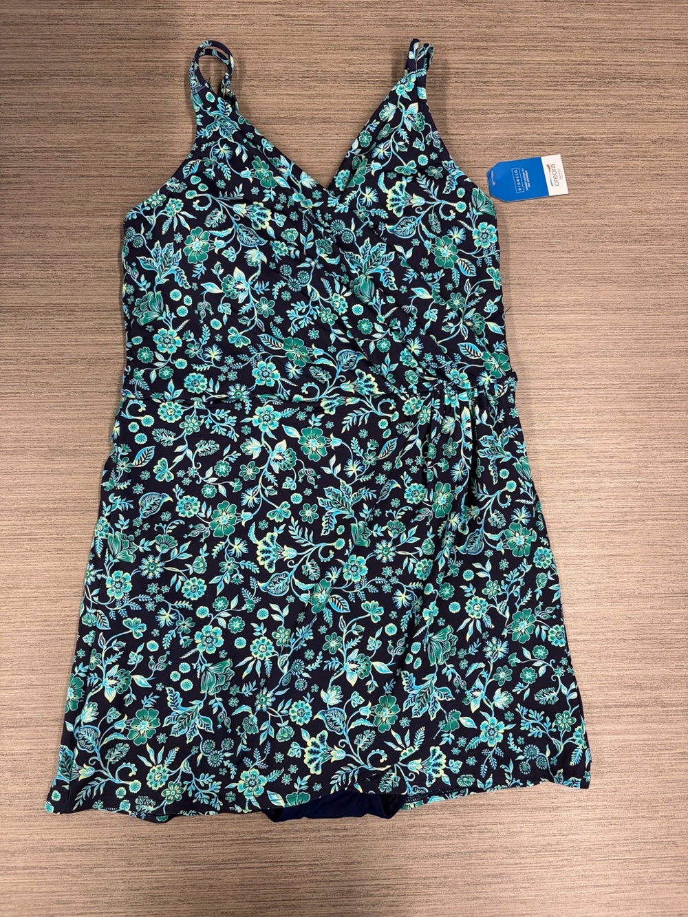 Lands End Floral Swim Dress